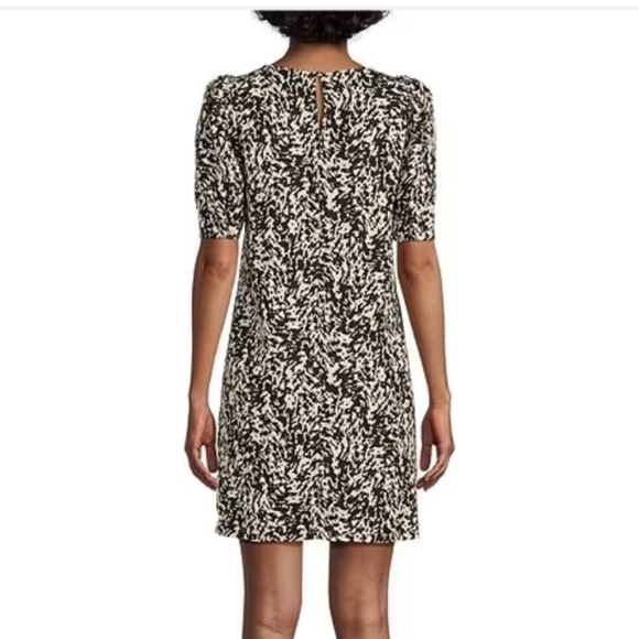 NWT Black and Cream Dress - Picture 3 of 5